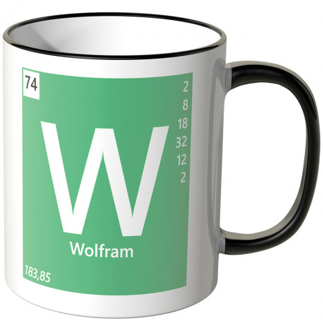 JUNIWORDS Tasse Element Wolfram "W"