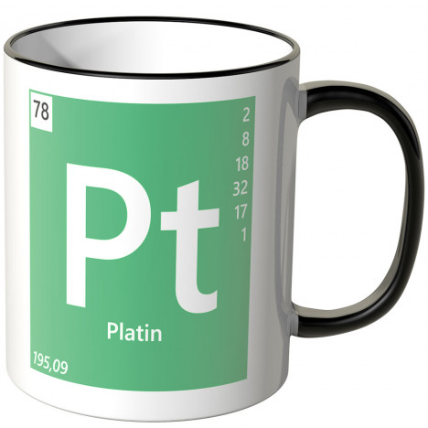 JUNIWORDS Tasse Element Platin "Pt"