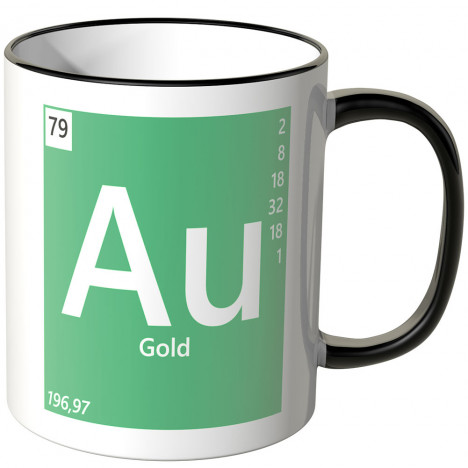 JUNIWORDS Tasse Element Gold "Au"