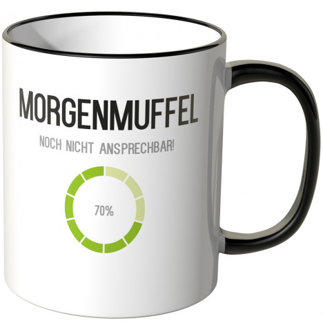 JUNIWORDS Tasse Morgenmuffel - noch nicht ansprechbar