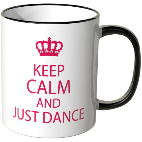 JUNIWORDS Tasse Keep calm and just dance