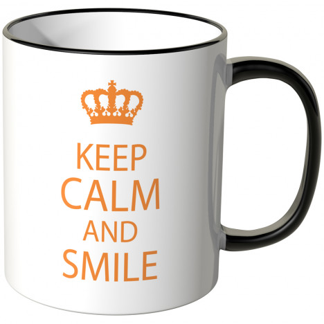 JUNIWORDS Tasse Keep calm and smile