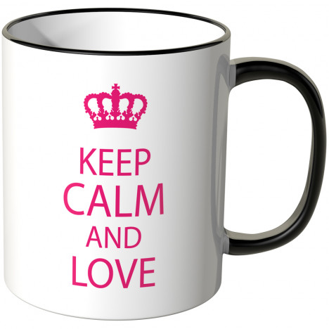 JUNIWORDS Tasse Keep calm and love