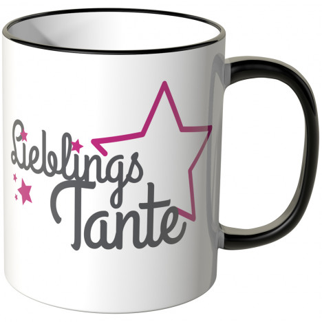 JUNIWORDS Tasse Lieblingstante mit Stern