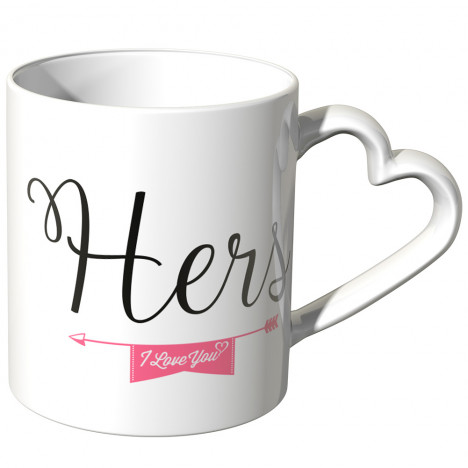 JUNIWORDS Herz Tasse Hers - I love you