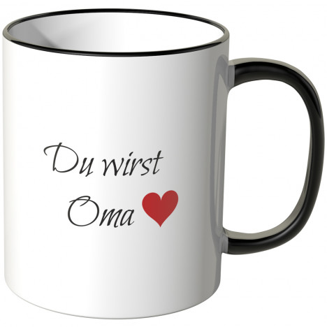 JUNIWORDS Tasse Du wirst Oma