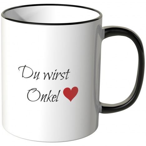 JUNIWORDS Tasse Du wirst Onkel