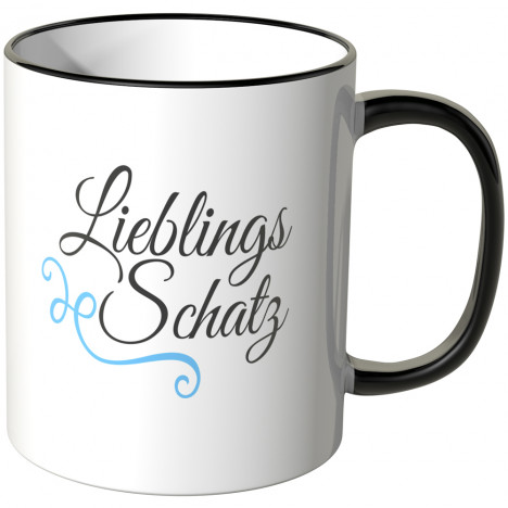 JUNIWORDS Tasse Lieblings-Schatz Blau