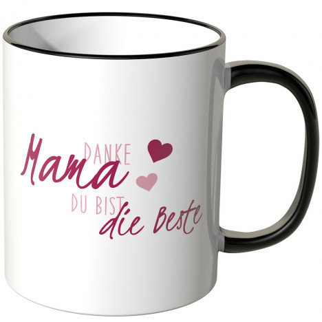 JUNIWORDS Tasse Danke Mama, Du bist die Beste! - Motiv 2