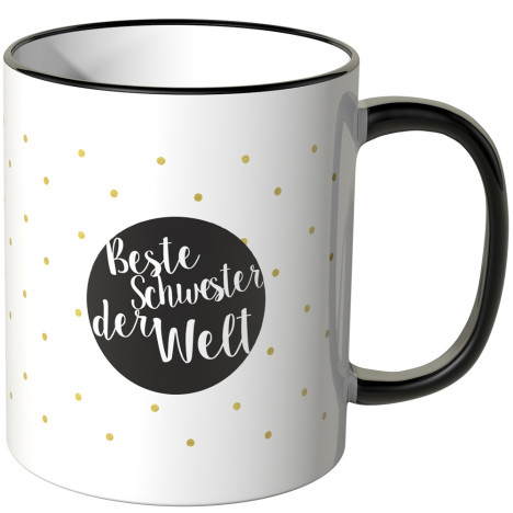 JUNIWORDS Tasse Beste Schwester Punkte