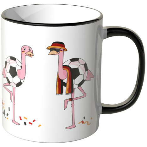 JUNIWORDS Tasse Flamingo Fußballfans Deutschland