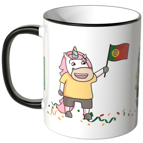 JUNIWORDS Tasse Portugal Einhorn-Fans