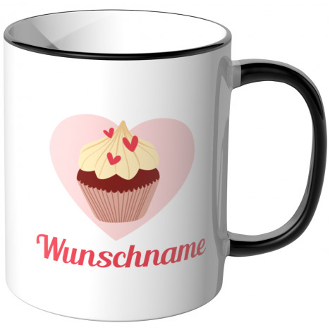 JUNIWORDS Tasse Cupcake mit Wunschname - Motiv 8