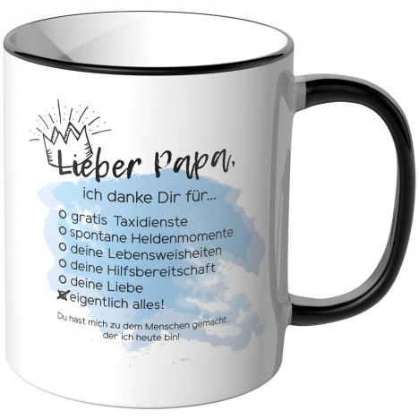 JUNIWORDS Tasse Lieber Papa, ich danke dir für... - Motiv 2