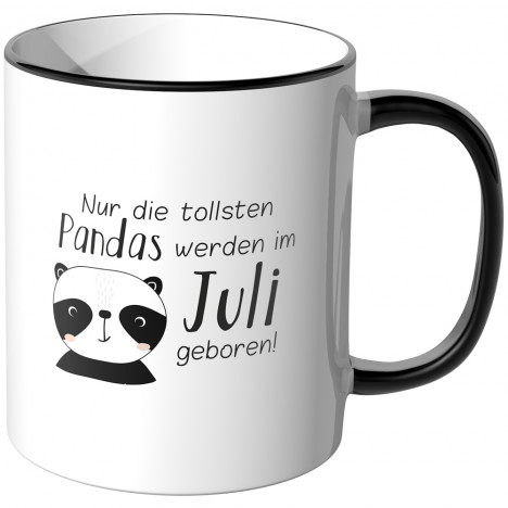 JUNIWORDS Tasse Nur die tollsten Pandas werden im Juli geboren!