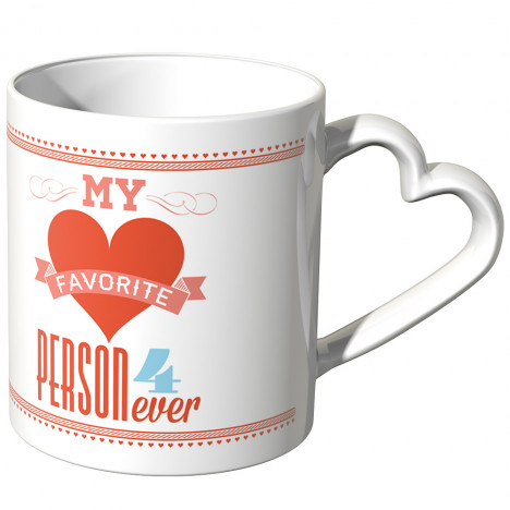 JUNIWORDS Herz Tasse My favorite person 4 ever