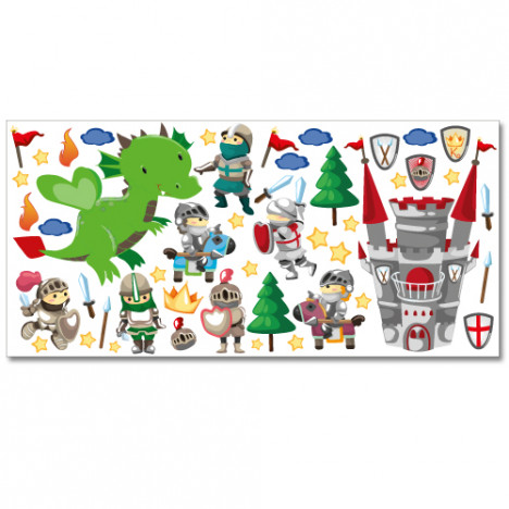 Wandsticker Set XL - Ritter