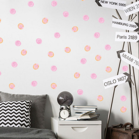 Wandsticker Set Mega - Watercolour Dots