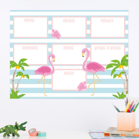 Wochenplaner Flamingos