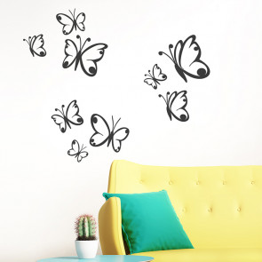 Wandtattoo Schmetterling 3er-Set