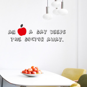 An apple a day Wandsticker