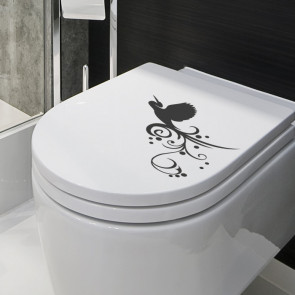 Toilette lustige Badezimmerdekoration Wandaufkleber Machtspiele 