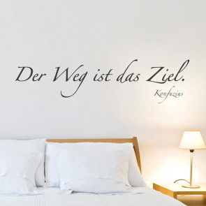 "Der Weg ist das Ziel" Wandtattoo