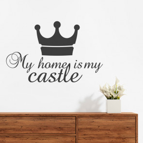 Wandtattoo Spruch - My home is my castle