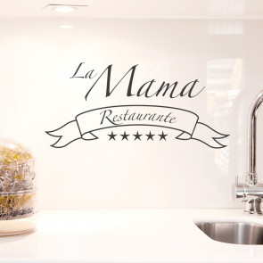 Wandtattoo Spruch - La Mama Restaurante