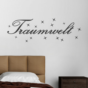 Wandtattoo Spruch - Traumwelt