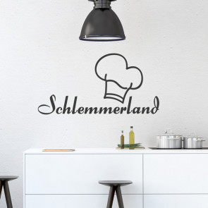 Wandtattoo Spruch - Schlemmerland