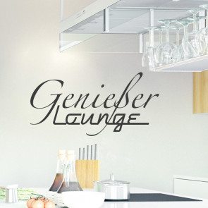 Wandtattoo Spruch - Genießerlounge