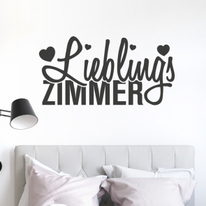 Wandtattoo Spruch - Lieblingszimmer