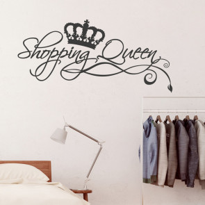 Wandtattoo Spruch - Shopping Queen