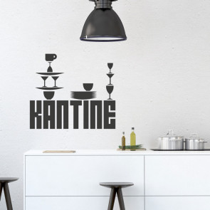 Wandtattoo Spruch - Kantine