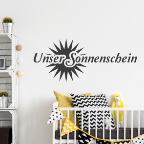 Wandtattoo Spruch - Unser Sonnenschein