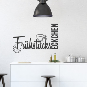 Wandtattoo Spruch - Frühstückseckchen