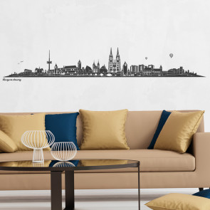 Skyline Wandtattoos von deutschen Städten bei