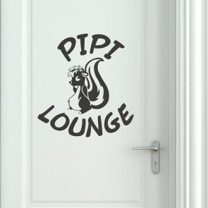 Wandtattoo WC Stinktier – Pipi-Lounge