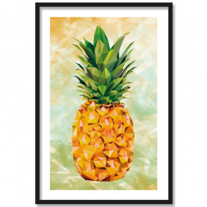 Poster Ananas Dreiecke