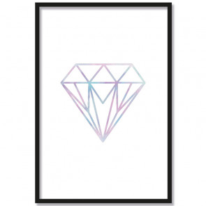 poster diamant watercolour