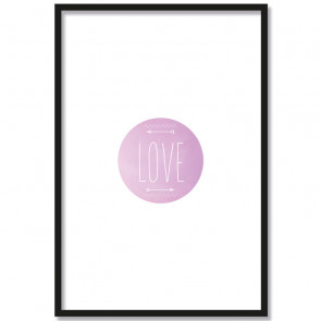 Poster Rahmen Love Liebe