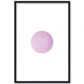 Poster Rahmen Love Liebe