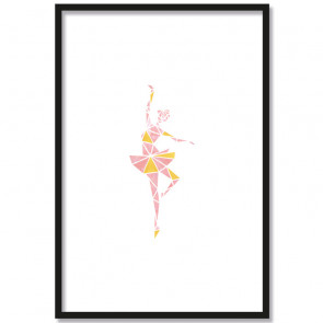 ballerina origami poster