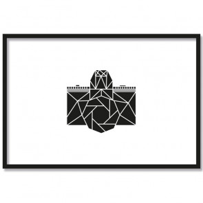 kamera origami poster