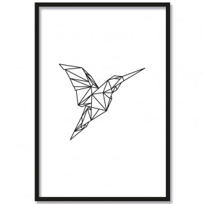 kolibri origami poster