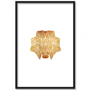 löwe origami poster