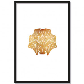 löwe origami poster