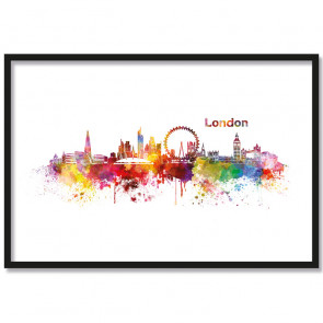 Aquarell Skyline London