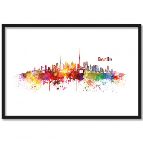 Poster Skyline Berlin Aquarel